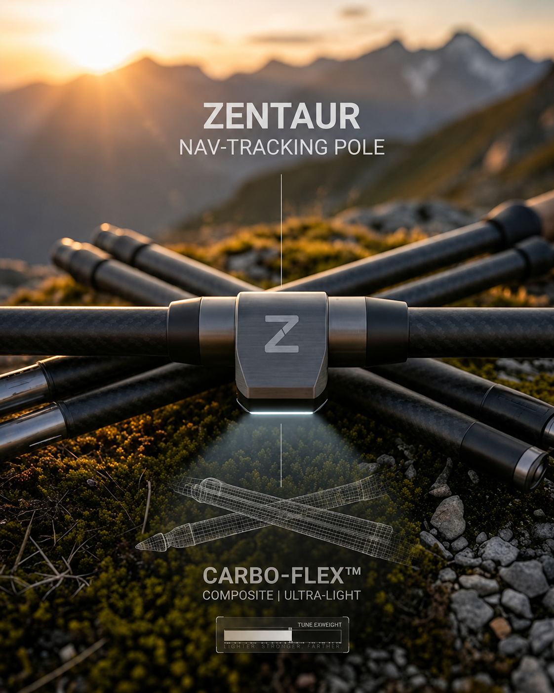 Zentaur Outdoor ZenNav Carbon Trekking Pole - Image 4